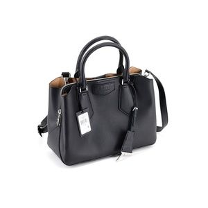 DKNY Sullivan Satchel Black/Silver Key Bag